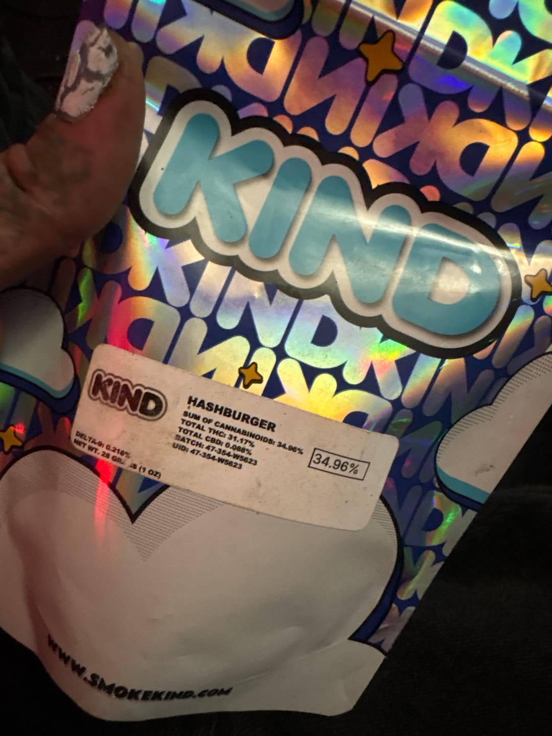 Customer photo review of Hashburger - 28 Grams - Indica
