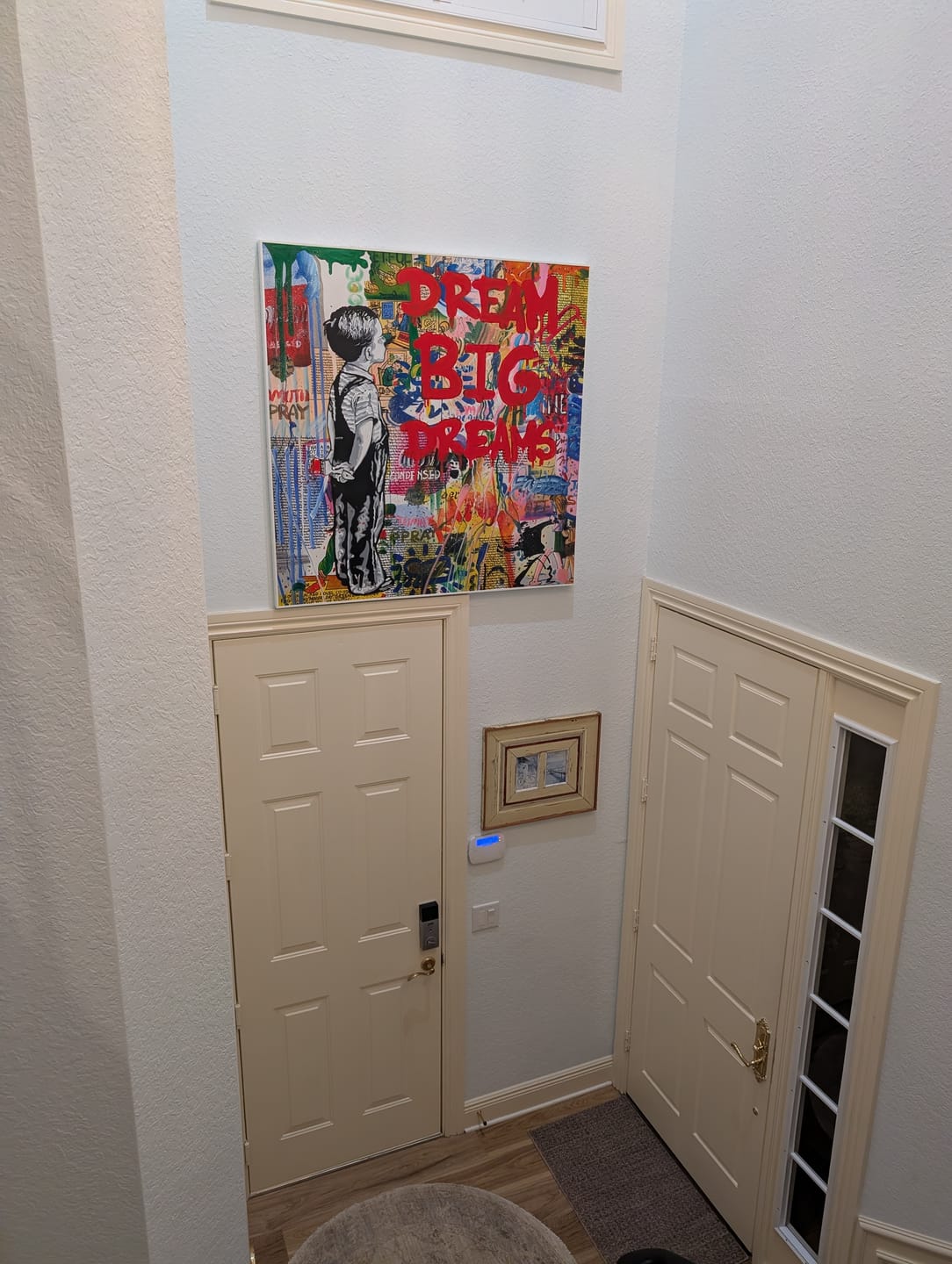 Customer photo review of Banksy Dream Big Dreams 100% Hand-Painted