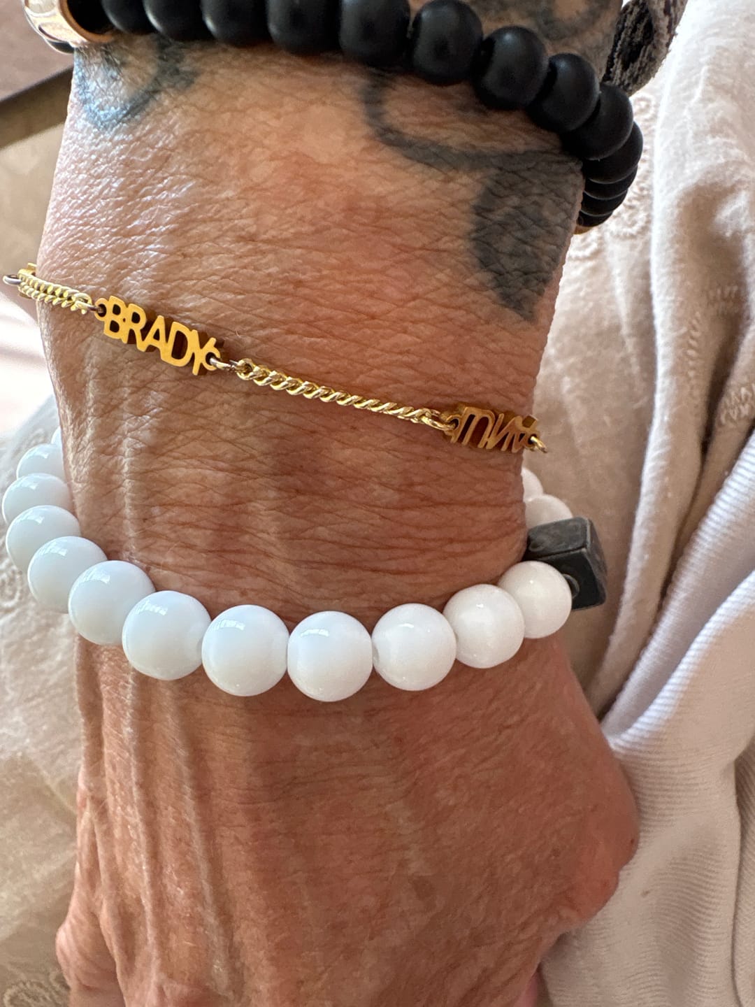 Customer photo review of Gepersonaliseerde armband met naam