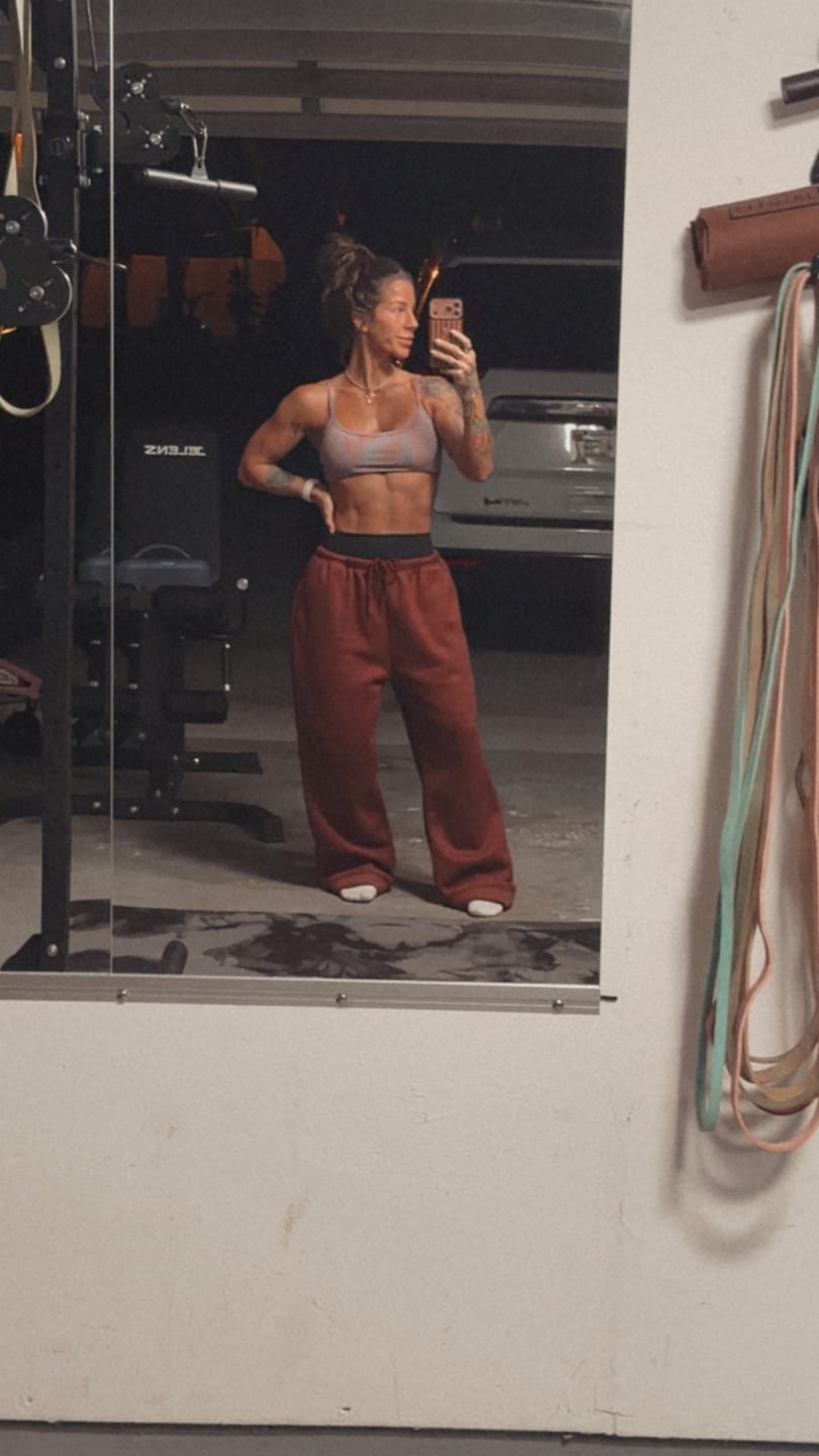 Customer photo review of Wide Leg Sweats-FINAL SALE