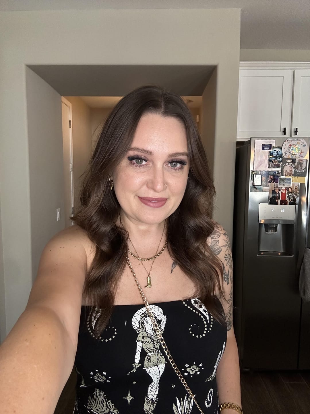 Customer photo review of 18K Gold Bold Henry Rope Stacking Necklace