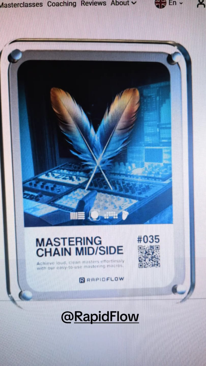 Customer photo review of Mastering Chain Mid/Side