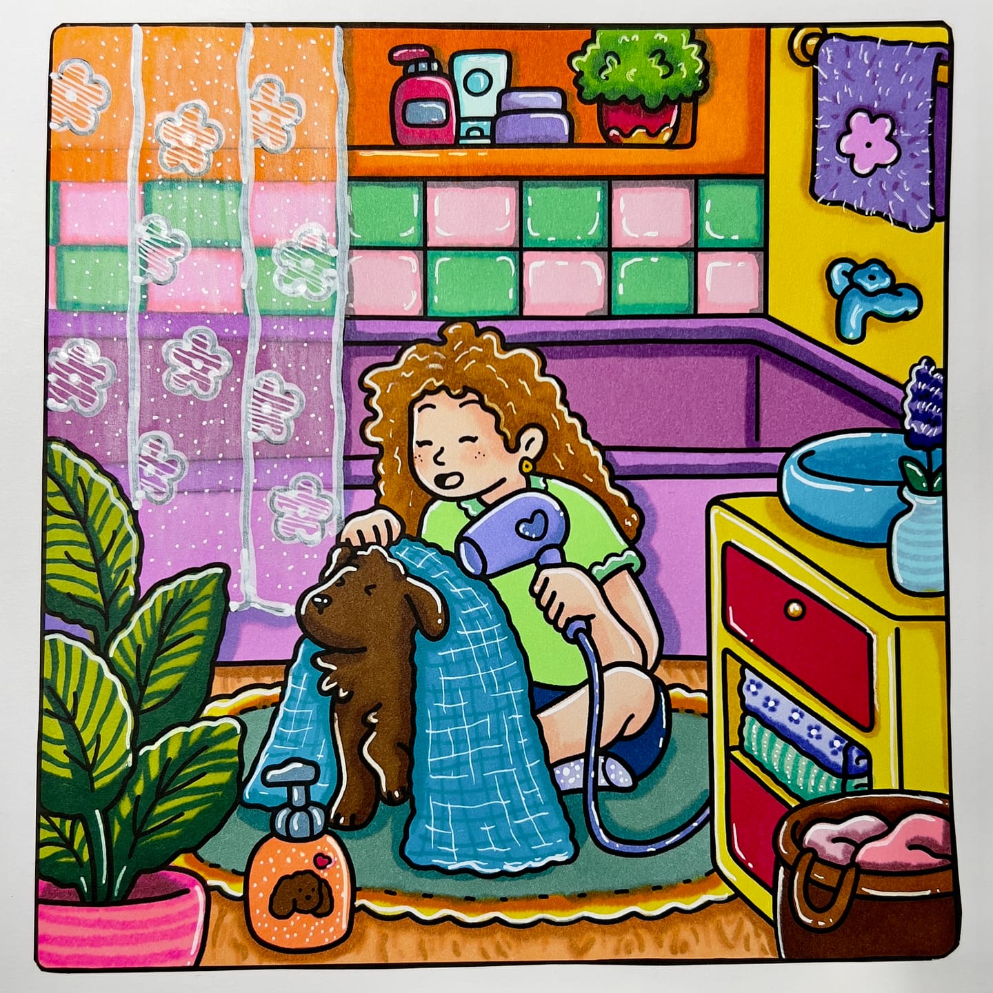 Customer photo review of Ohuhu Honolulu 24 Basic Colors Dual Tips Alcohol Art Markers
