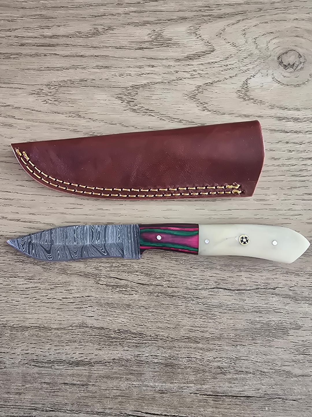 Customer photo review of Mystery Damascus Knife