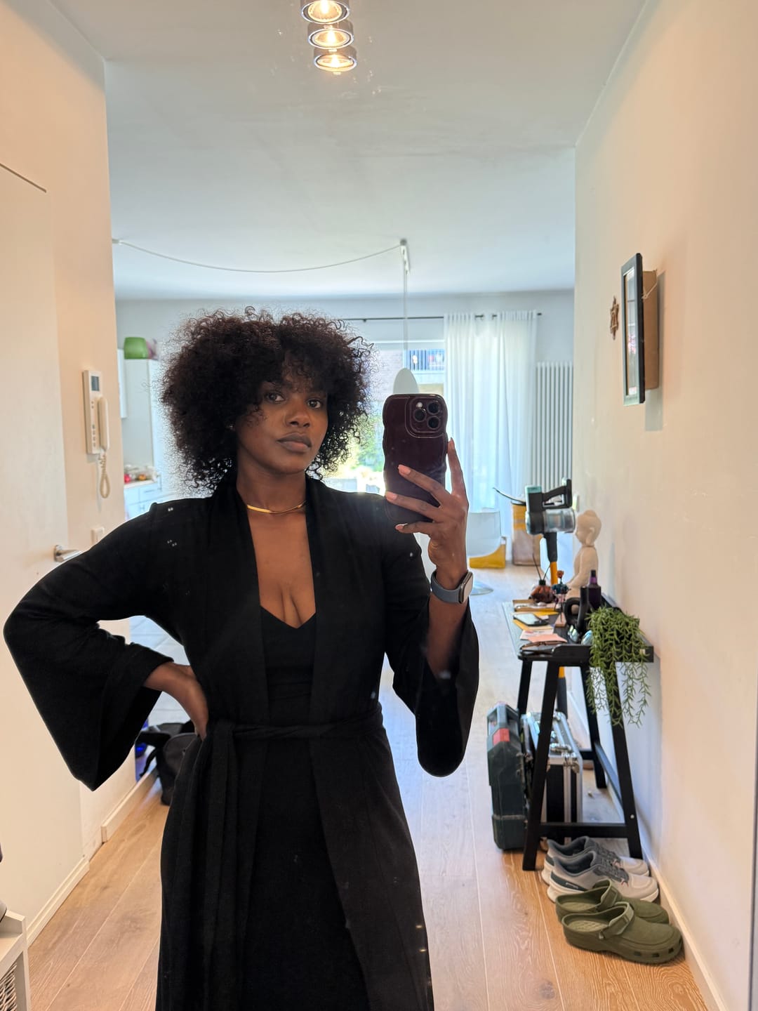 Customer photo review of The Princess Robe-Black