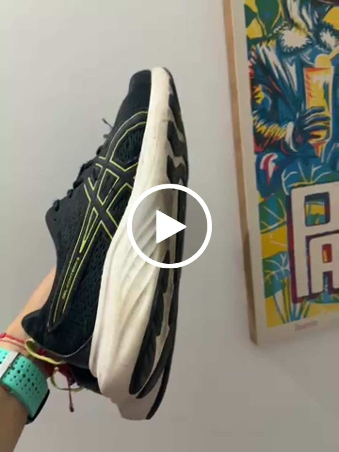 Customer video review of Asics Gel Contend 9 Hombre Black Citron