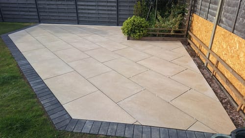 Customer photo review of Castle - Beige Porcelain Paving Tiles - 900 x 600 x 20mm