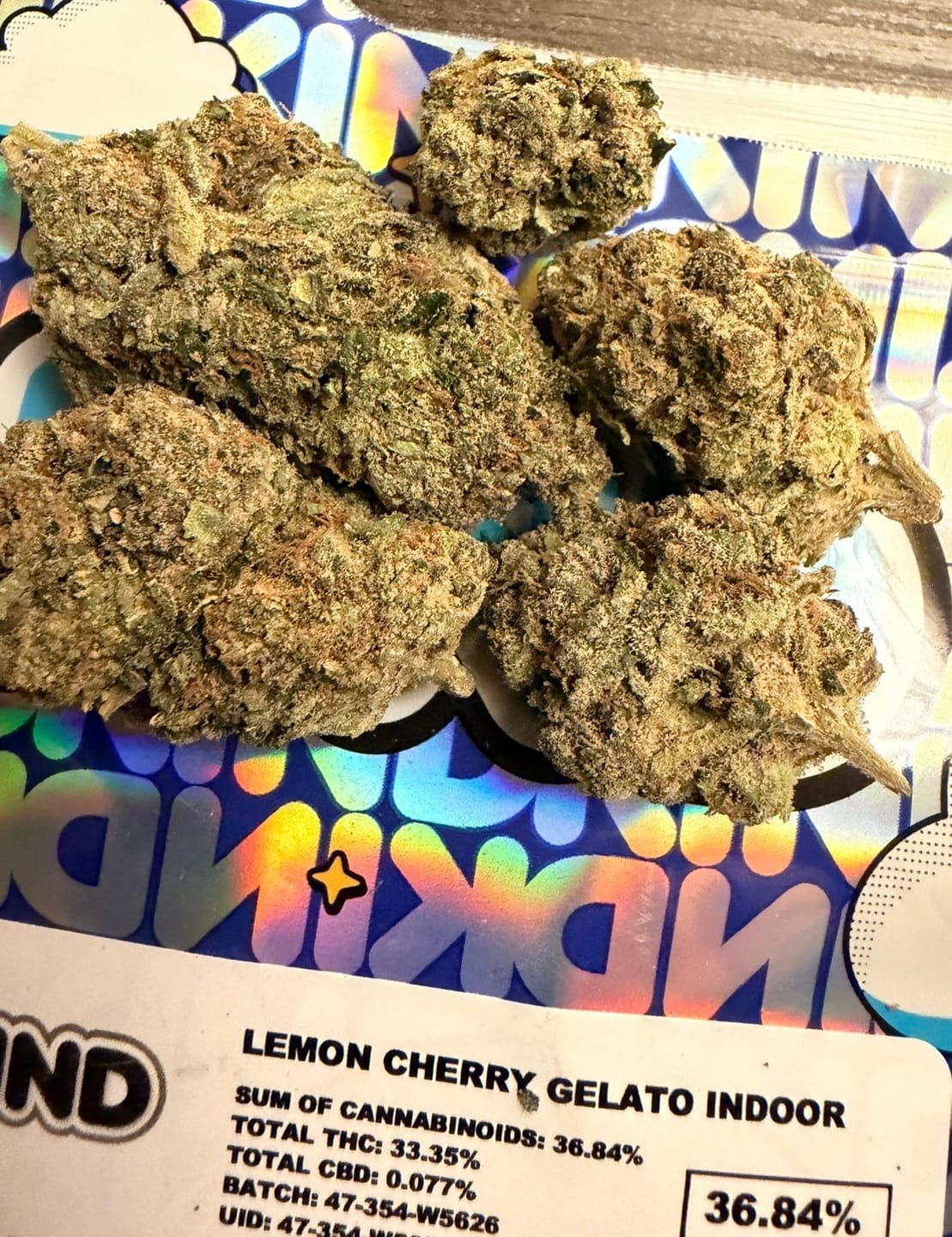 Customer photo review of Lemon Cherry Gelato - Indoor - 4 Grams - Hybrid