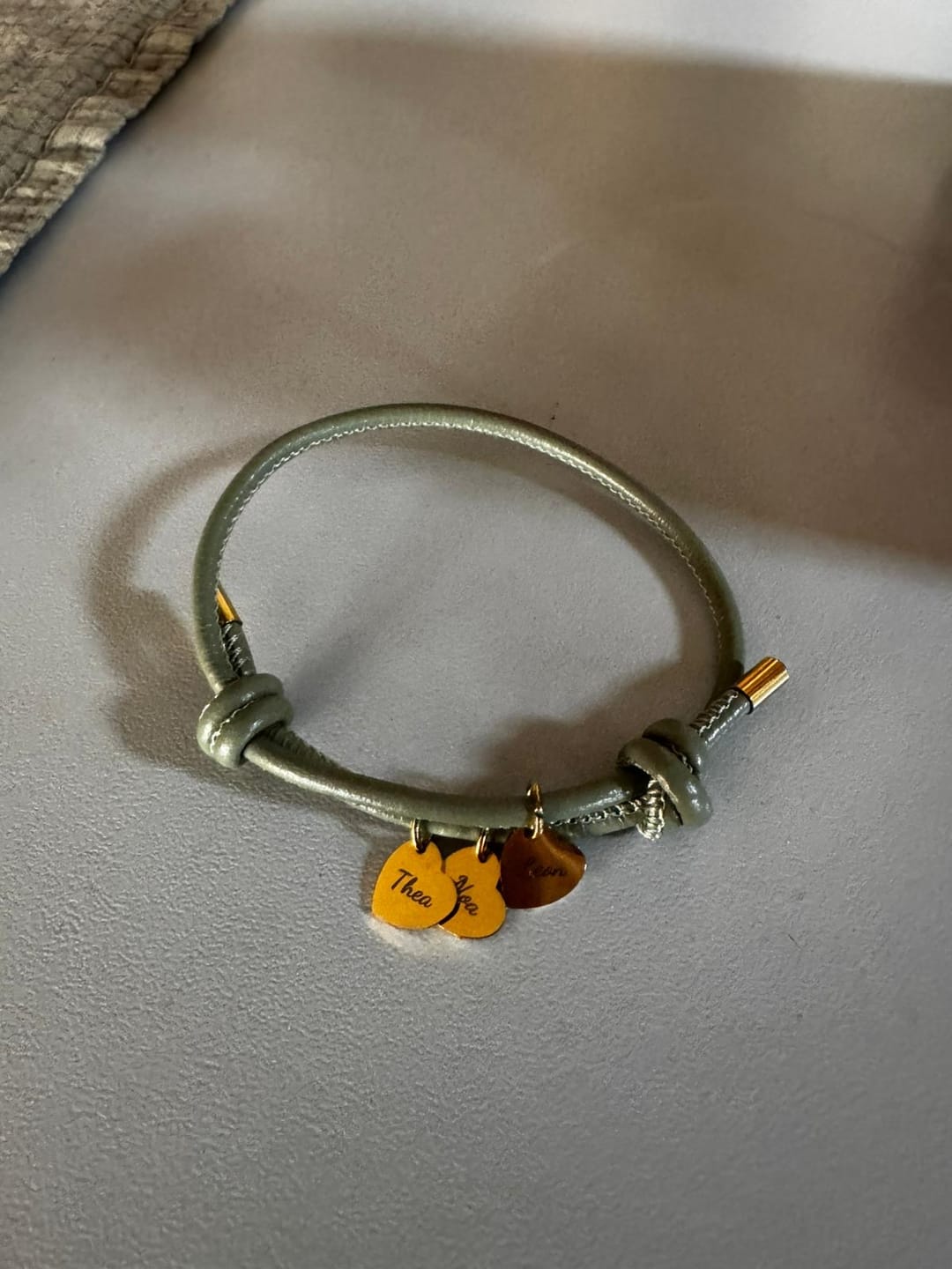 Customer photo review of Meine Liebsten - Familien-Lederarmband