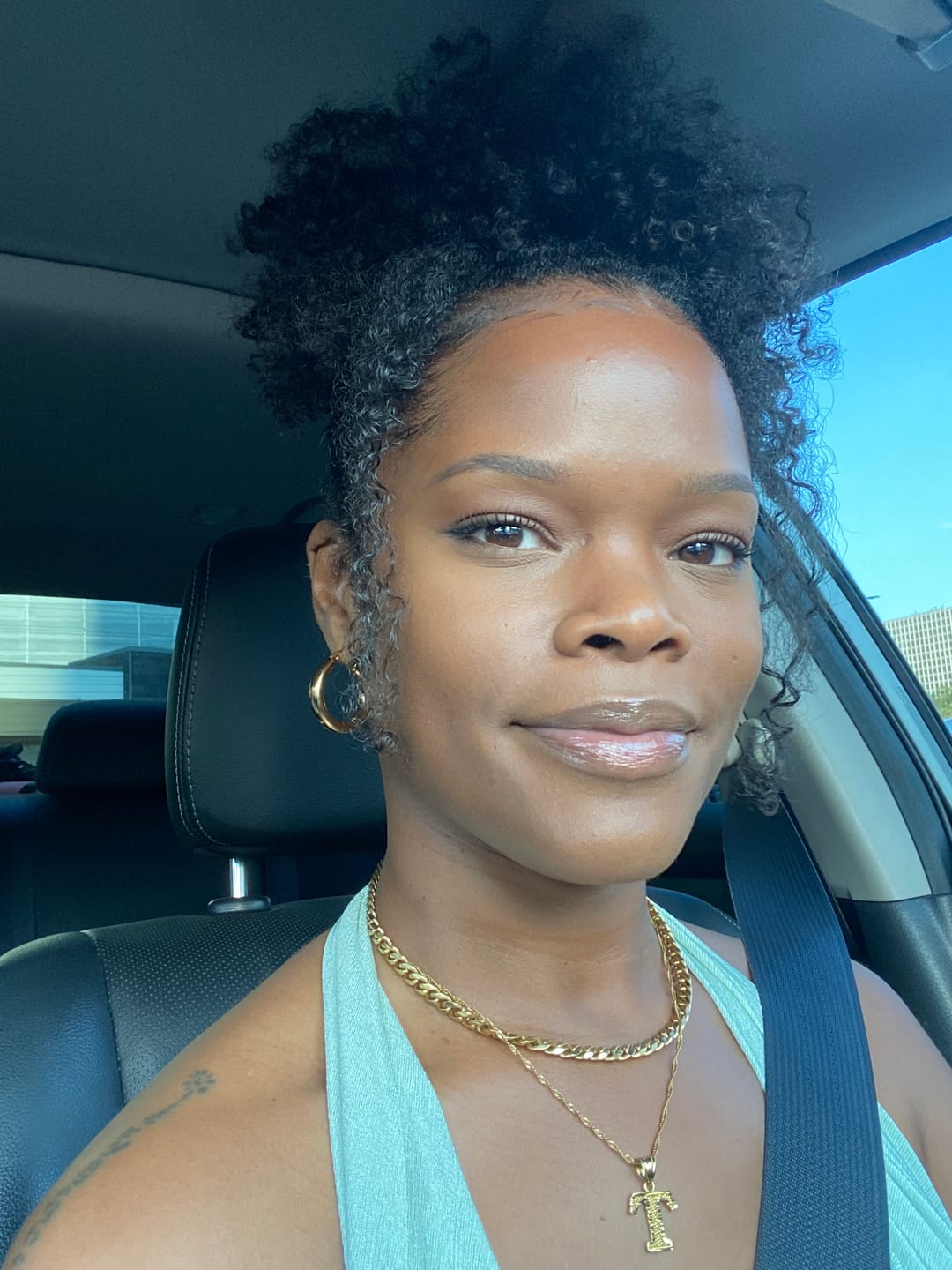 Customer photo review of 18K Gold-Filled Cuban Link Chain Necklace