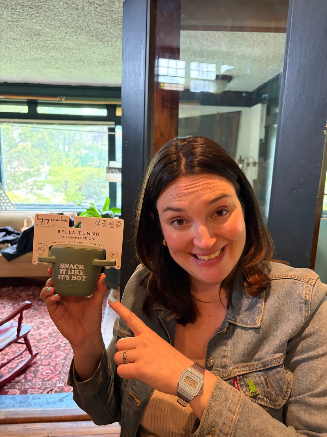 Customer photo review of Snack it Like its Hot Happy Snacker