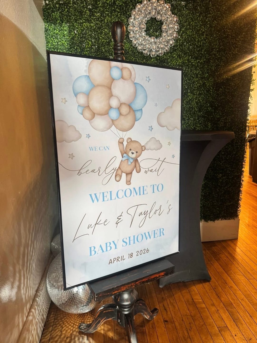 Customer photo review of Toffee Blessing Bear® Baby Shower Bundle