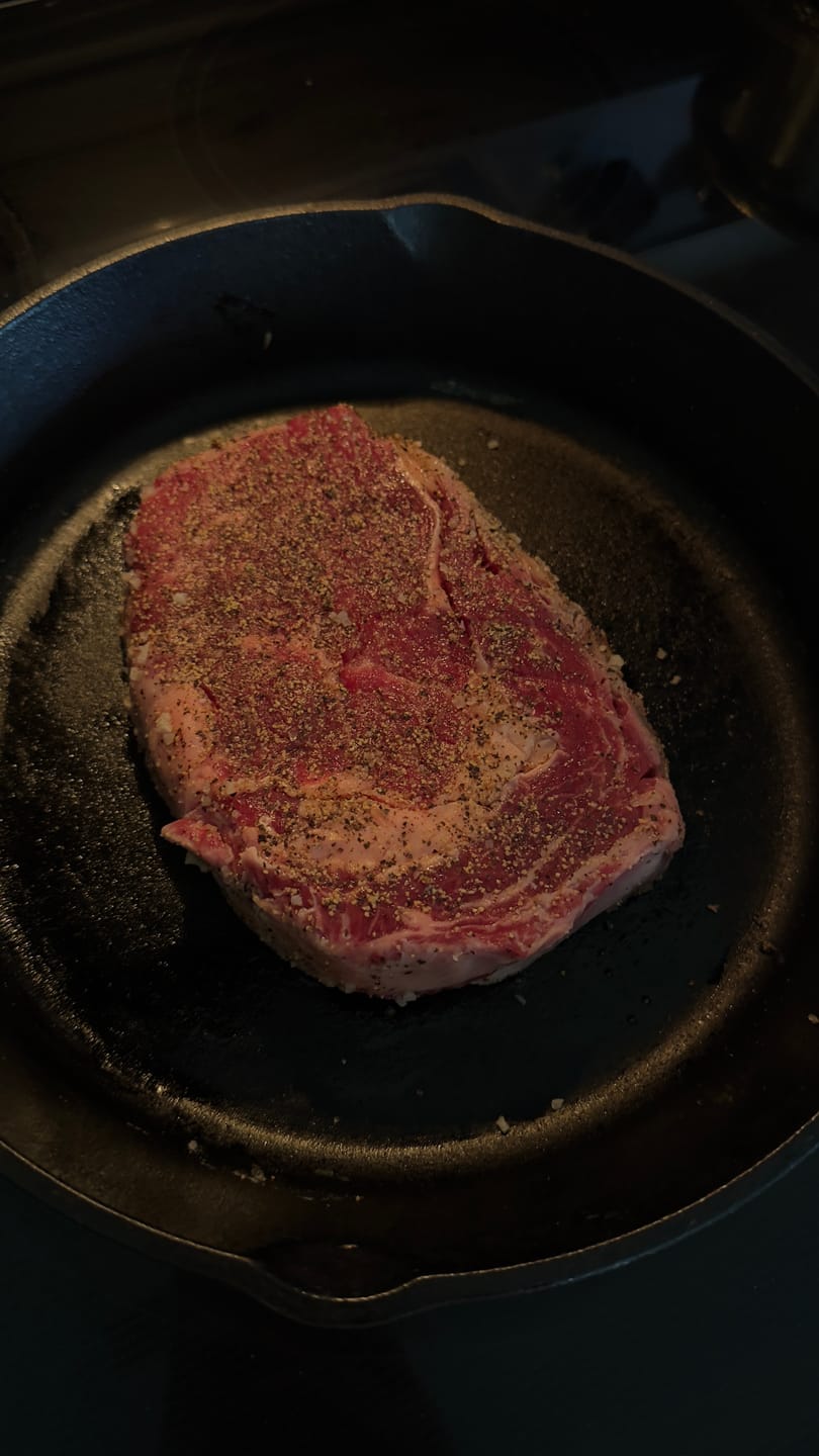 Customer photo review of USDA Prime Boneless Ribeye Steak