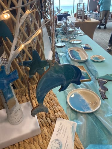 Customer photo review of Unfinished Wood Dolphin Shape | JGrondz | DIY Craft Cutout | up to 46" DIY