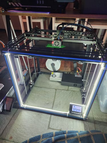 Customer photo review of X5SA PRO DIY large format 3d printer TR black sensor + Lattice Glass Plate 330mm*330mm*400mm