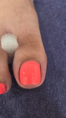 Customer photo review of Gotti Nails Base Coat .5oz 15ml. Super Sticky Fast Soak Off
