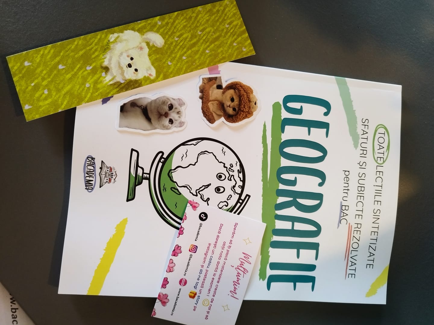 Customer photo review of Carte Geografie Bacalaureat Bacademia