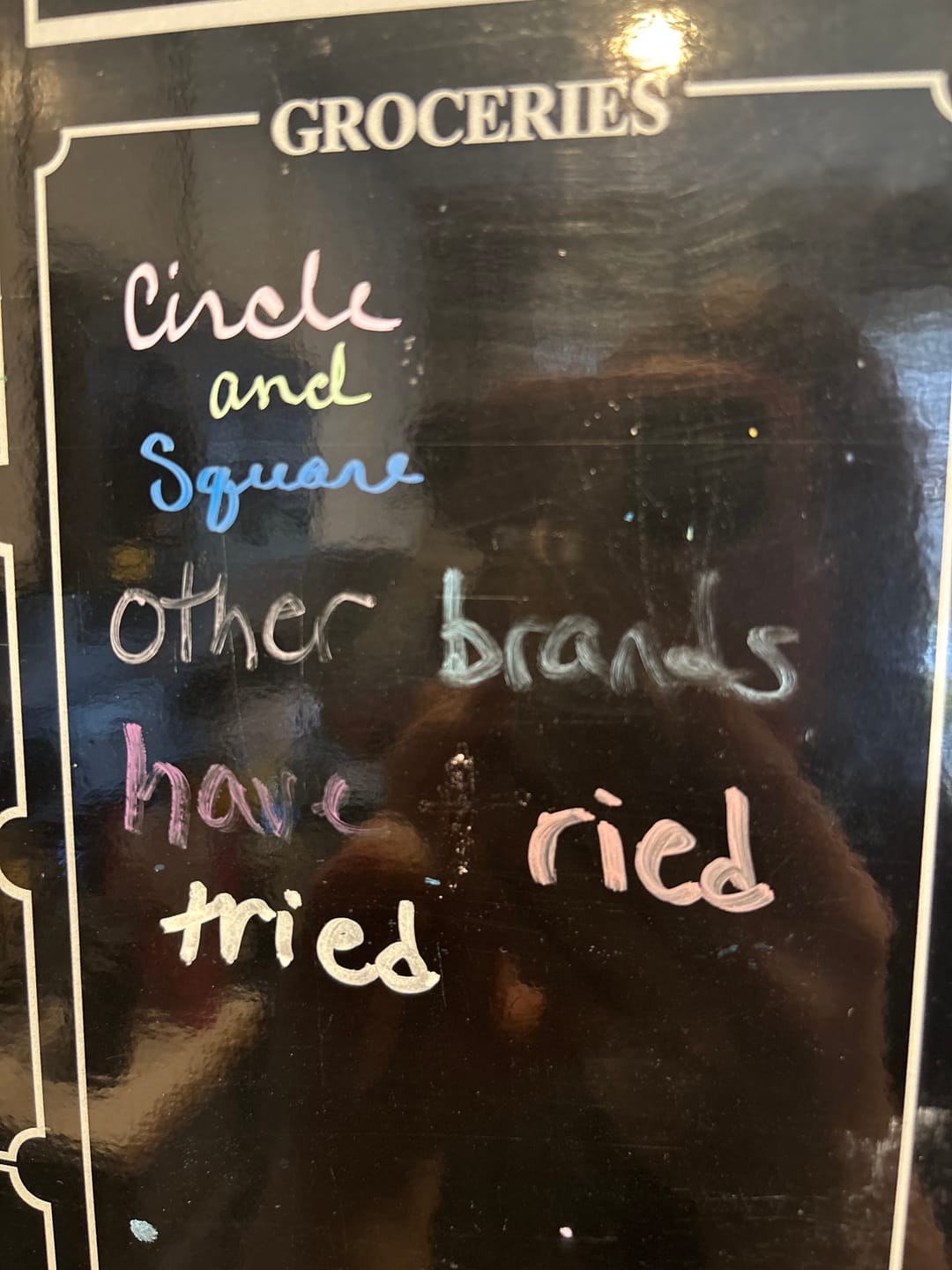 Customer photo review of Assorted Chalk Marker Set