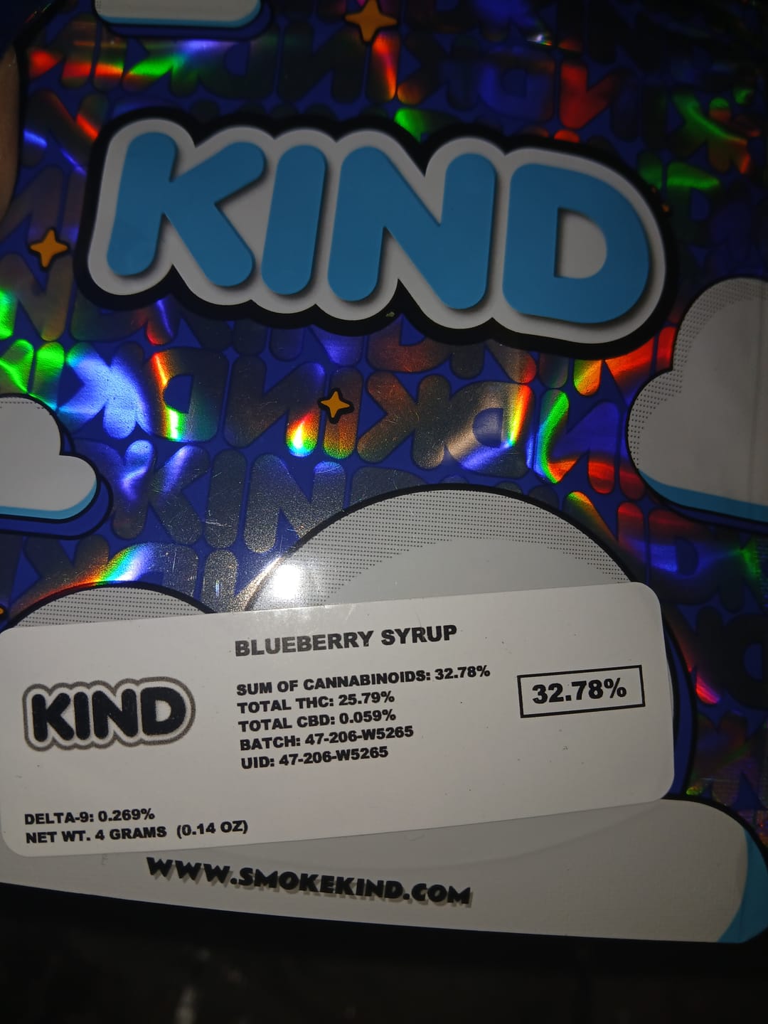 Customer photo review of Blueberry Syrup - 4 Grams - Indica