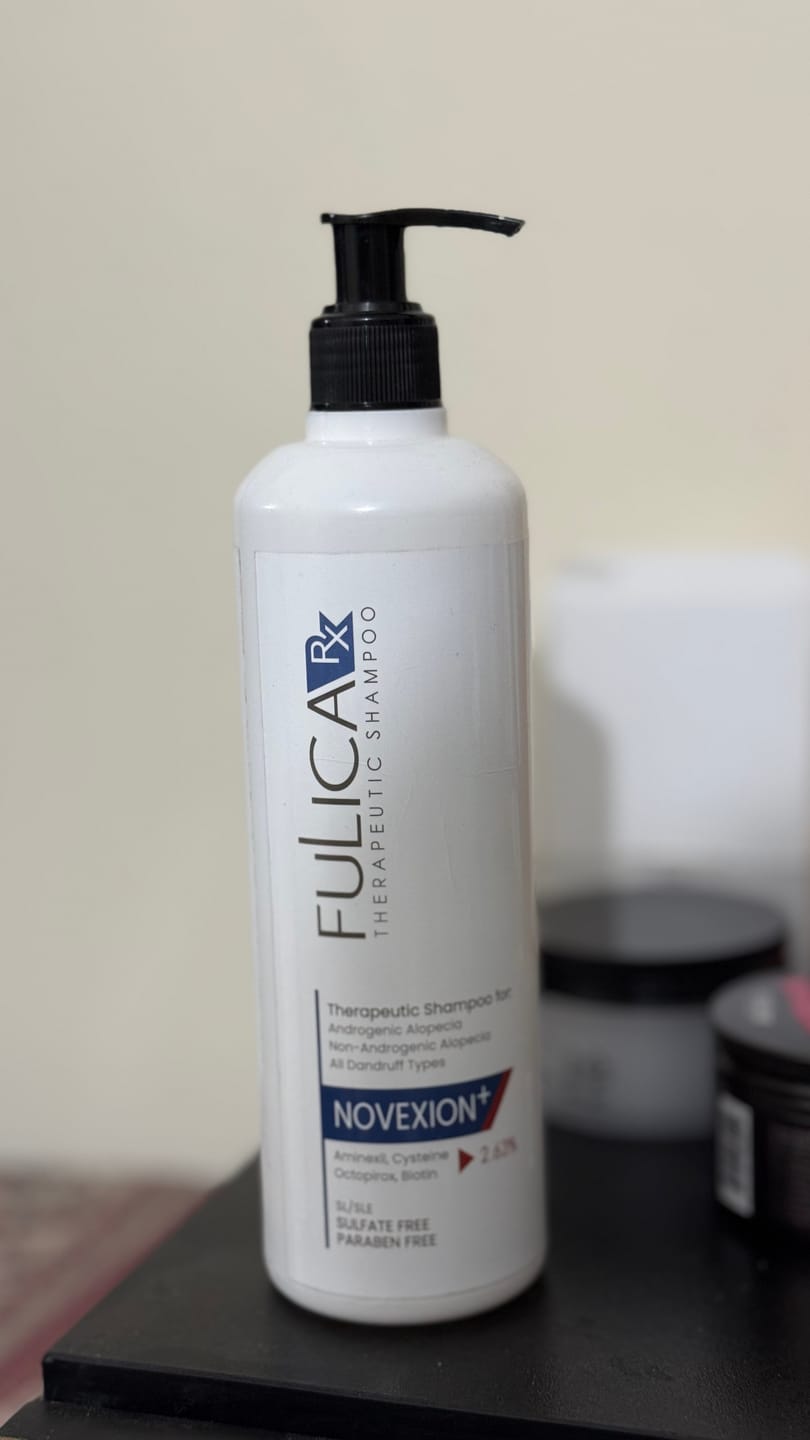 Customer photo review of Fulica Rx Novexion⁺ Anti Dandruff Shampoo 500ml