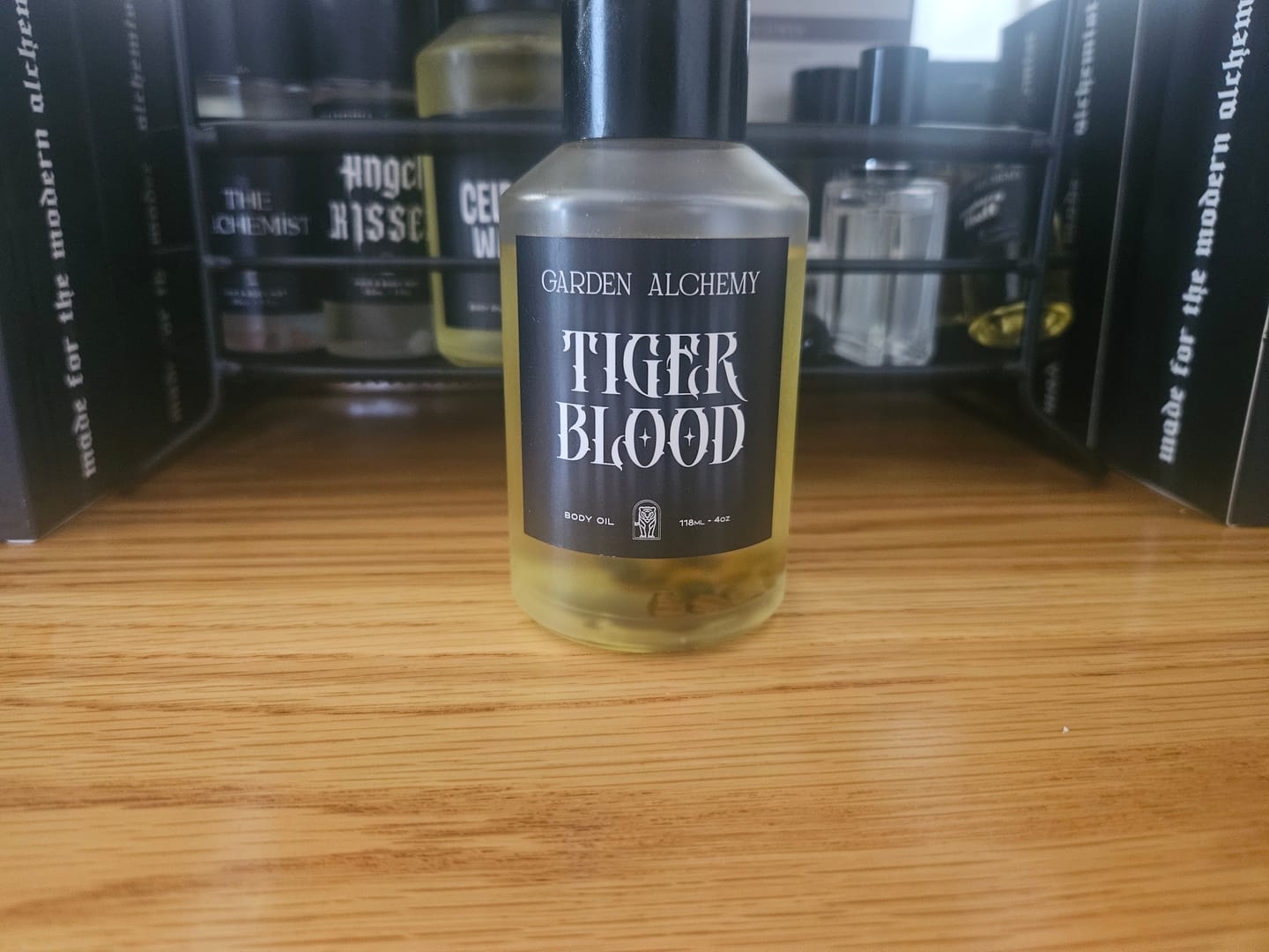 Customer photo review of TIGER BLOOD BODY OIL