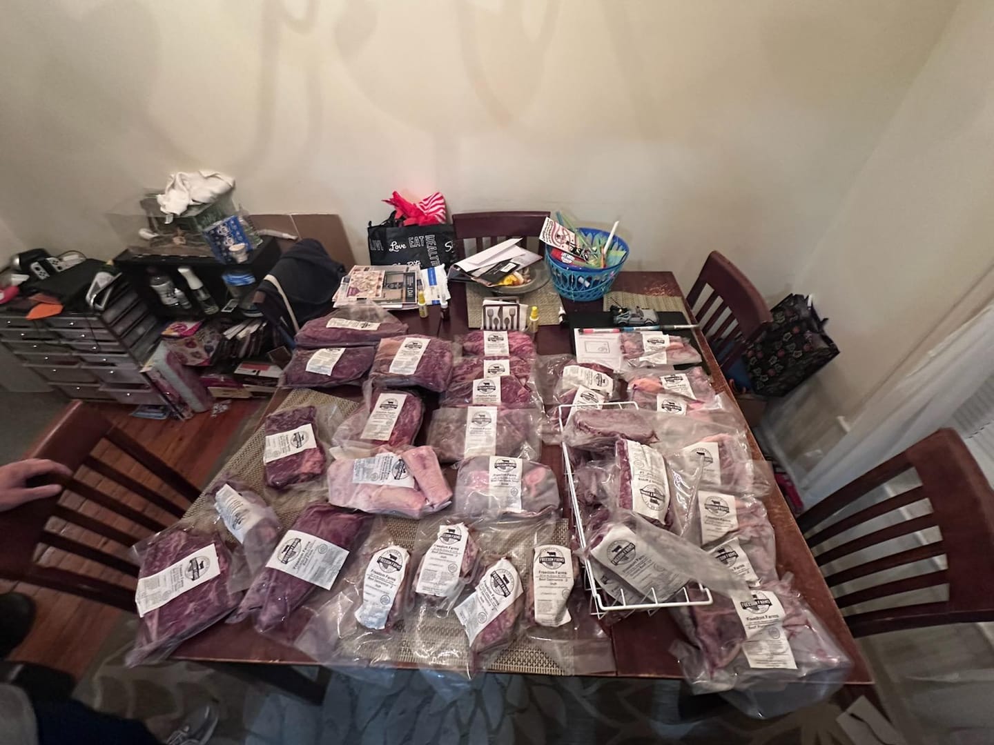 Customer photo review of Beef Meat Share! (Free Freezer)