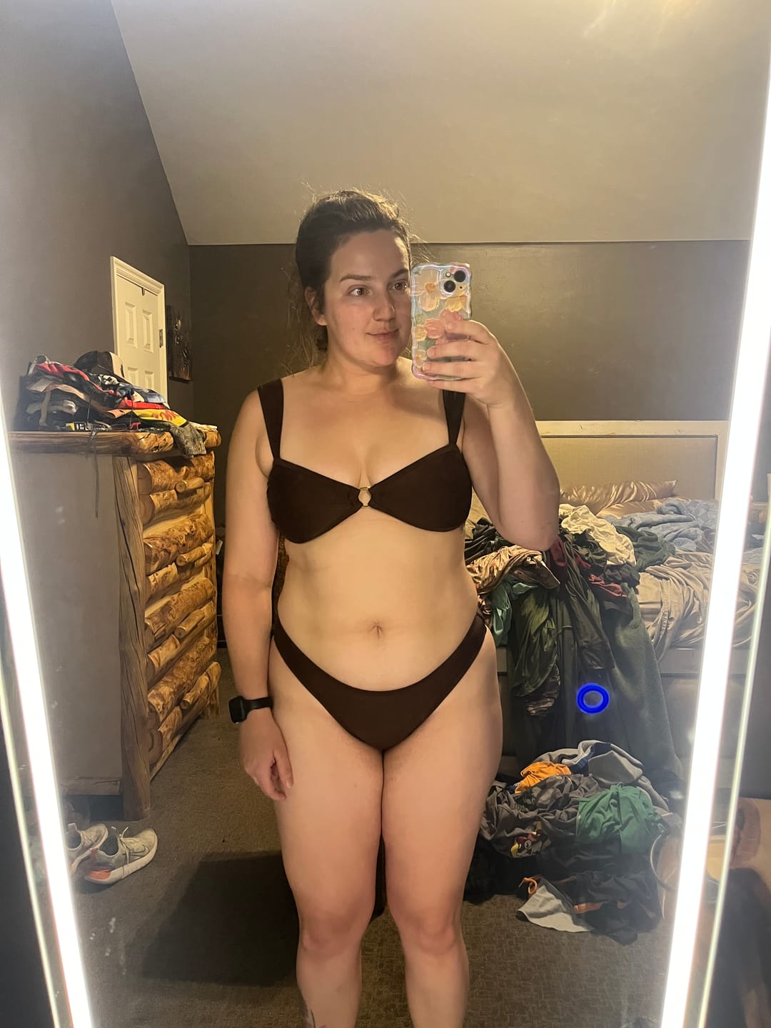 Customer photo review of BRIDGET Cacao Princess Bikini Top