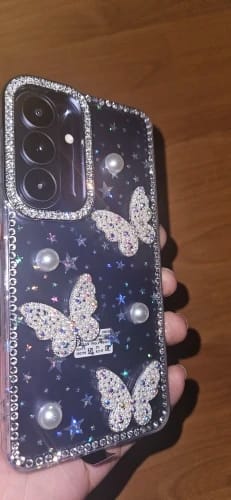 Customer photo review of Coquette Pearls & Butterflies Samsung Phone Case