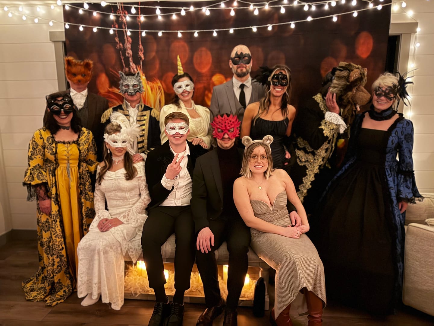 Customer photo review of Masquerade Ball/Carnival Murder Mystery Host Your Own Game Kit