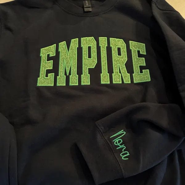 Customer photo review of Custom Embroidered Applique Glitter Mama Sweatshirt - Gift for Mom