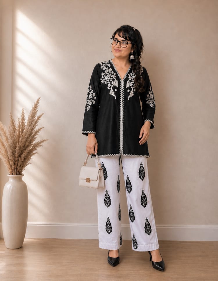 Customer photo review of HK346 - Aara - 2 Piece Linen Suit