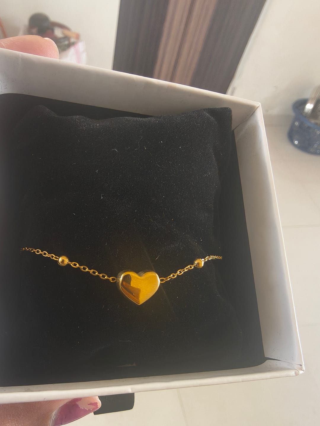 Customer photo review of Heart Charm Bracelet