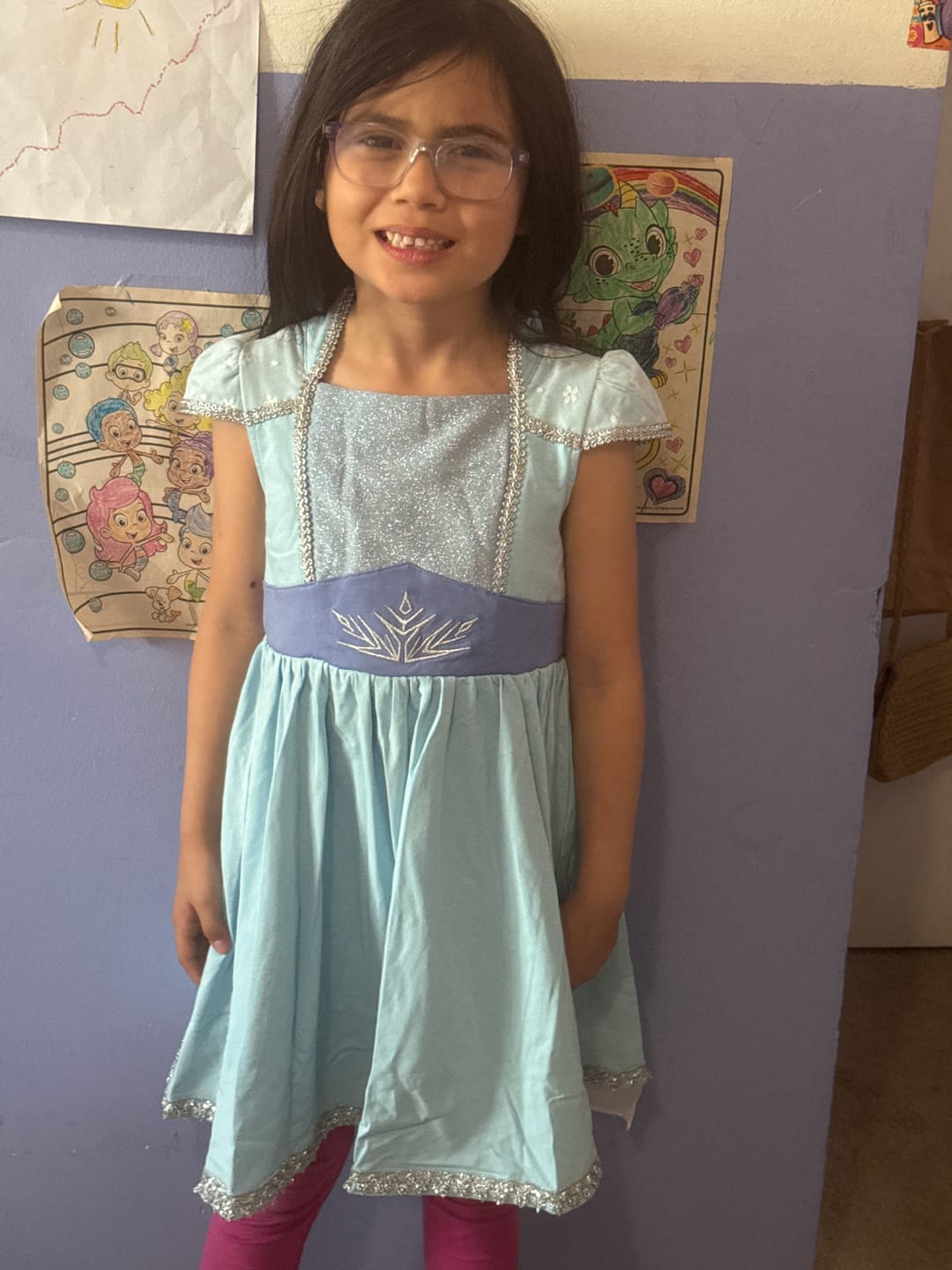 Customer photo review of Ice Queen Dress and Cape Set Style B