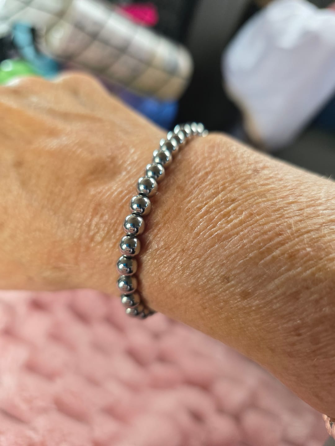 Customer photo review of Caicos Beaded Bracelet