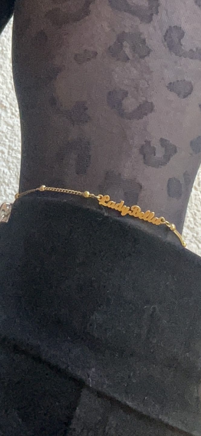 Customer photo review of Fußkettchen mit personalisierbarem Namen