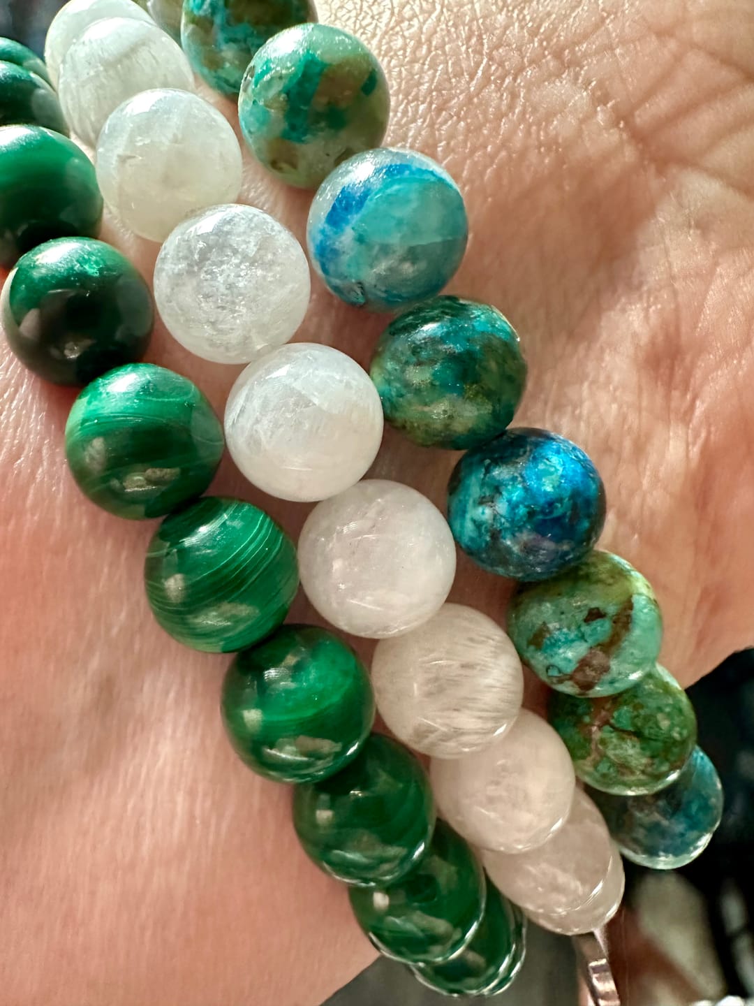 Customer photo review of Rainbow Moonstone Bracelet