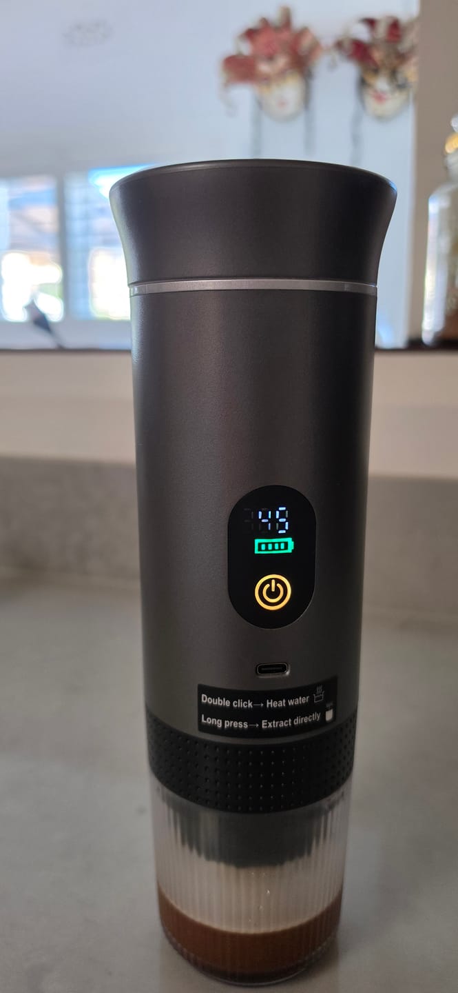 Customer photo review of CapyPress 3-in-1 Portable Coffee Machine
