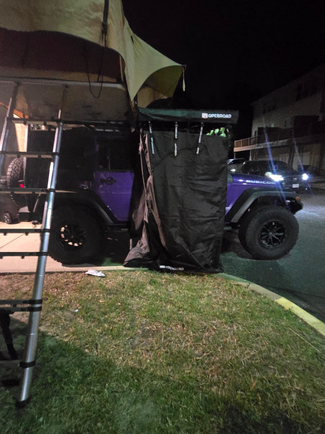 Customer photo review of OPENROAD Quick-Open Overland Shower/Privacy Awning V2