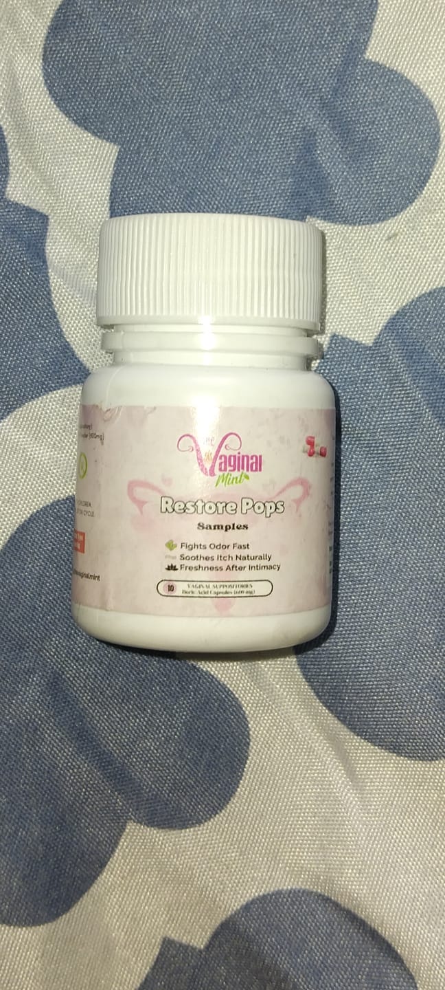 Customer photo review of Restore Pops: Boric Acid to Re-Balance PH Levels