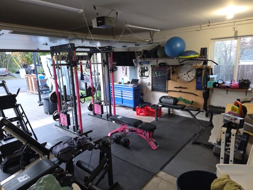 Customer photo review of RitFit 1300LB Adjustable Weight Bench BWB01 - Pink