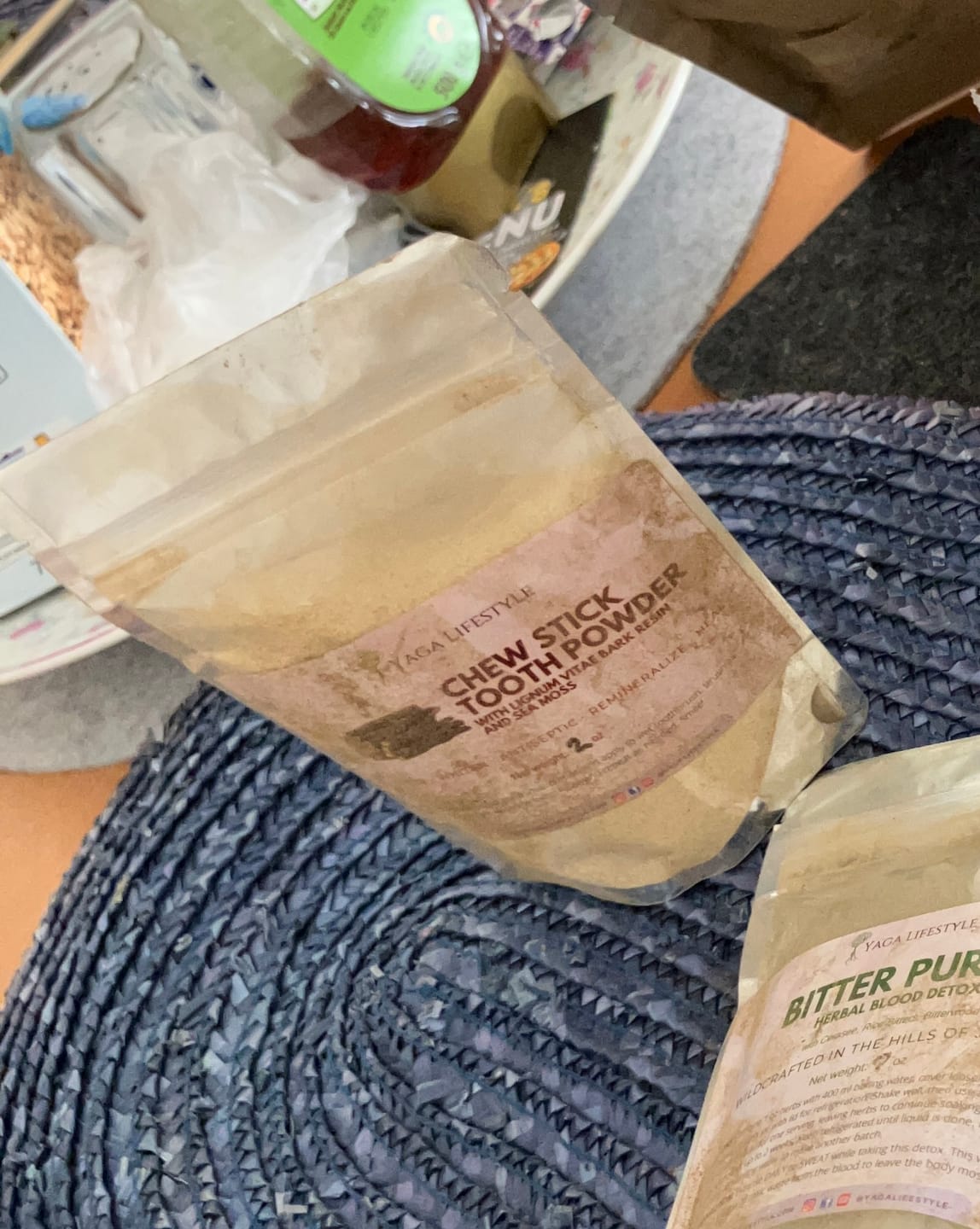 Customer photo review of Jamaican Chew Stick Herbal Tooth Powder