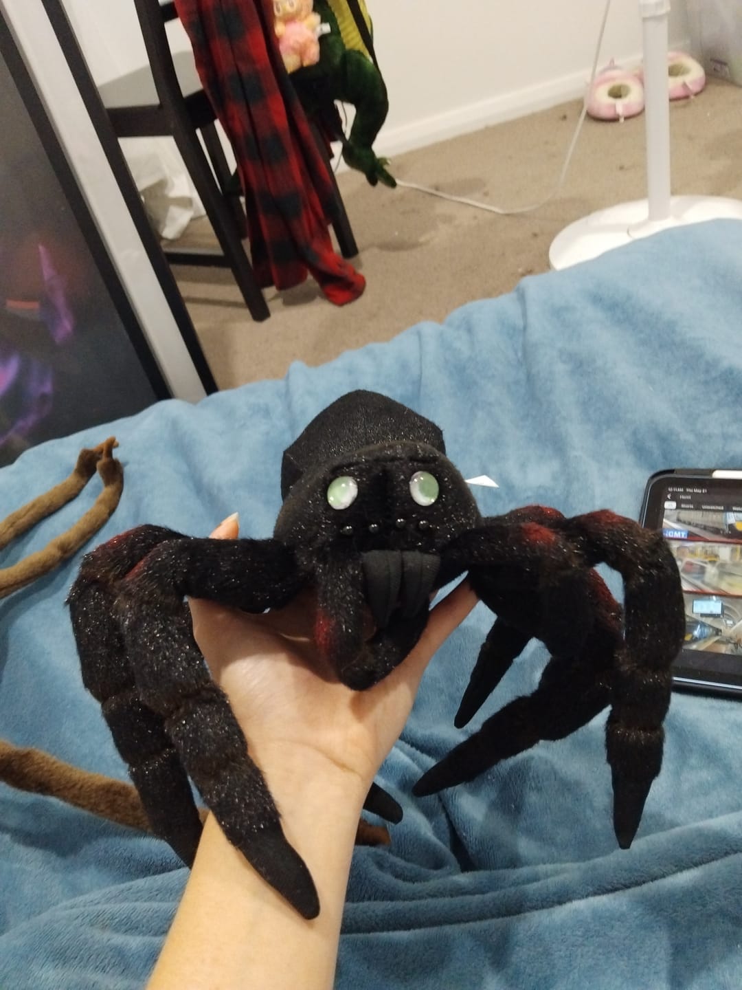 Customer photo review of Tarantula Spider Soft Stuffed Plush Toy