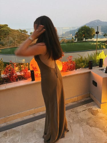 Customer photo review of The Maya Maxi Dress