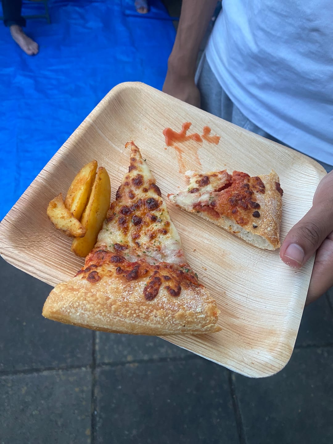 Customer photo review of 9" (23cm) Square Palm Leaf Disposable Bamboo Plates