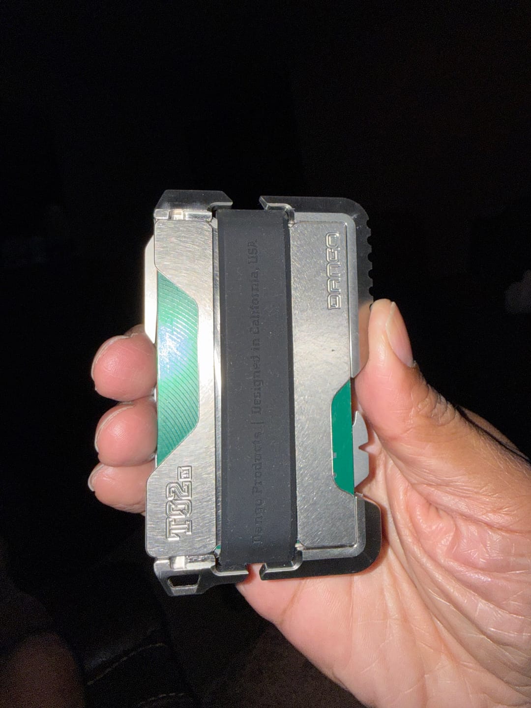 Customer photo review of 3 Pocket Bifold Leather