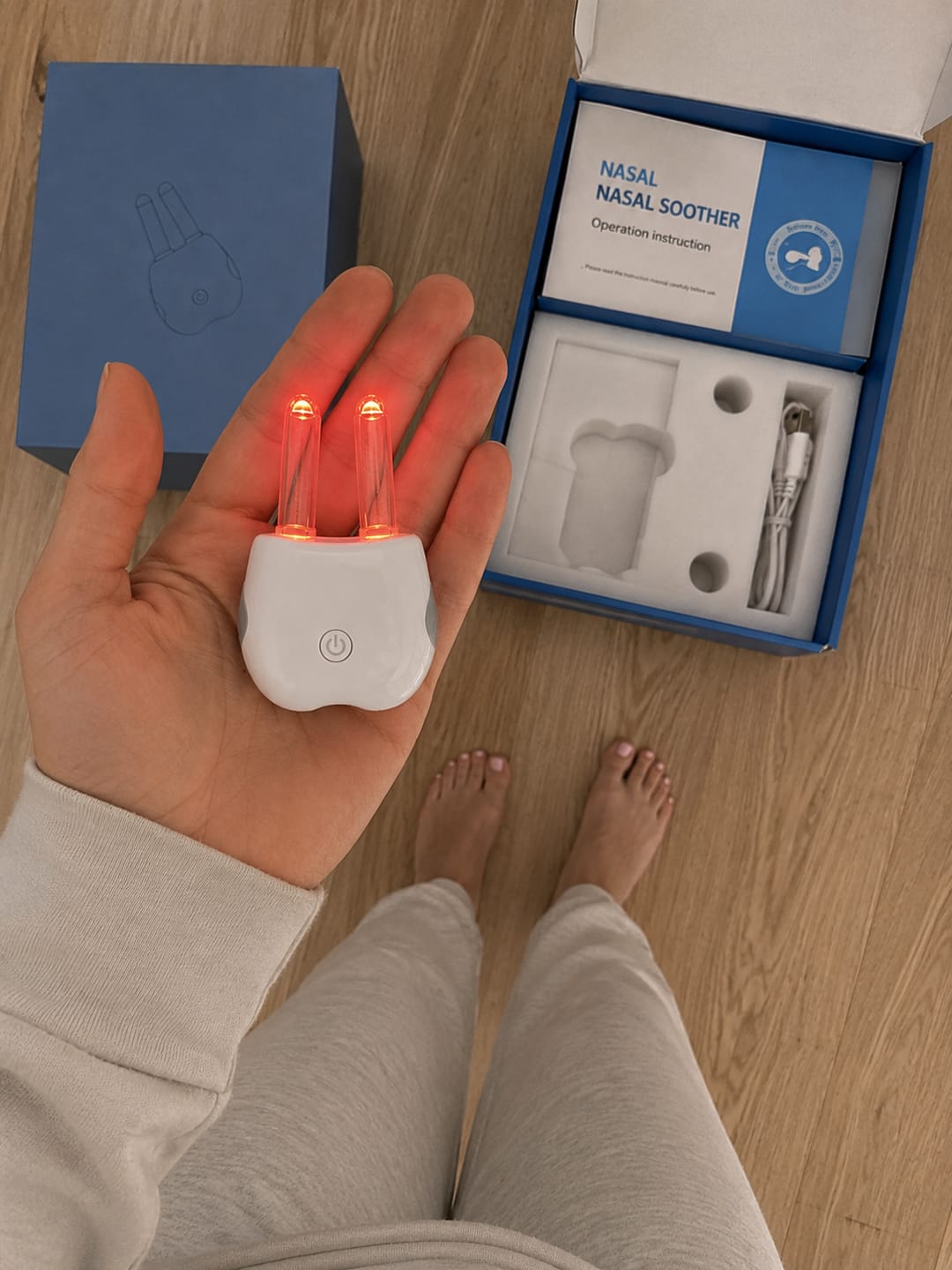 Customer photo review of Nasera™ Terapia Nasal de Luz Roja