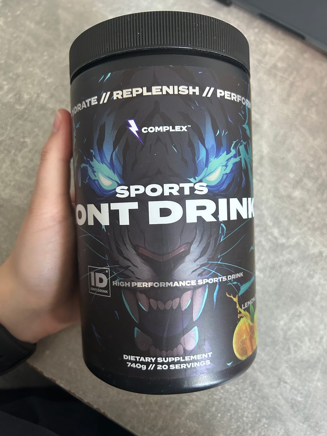 Customer photo review of Dual-Carb Ion Drink