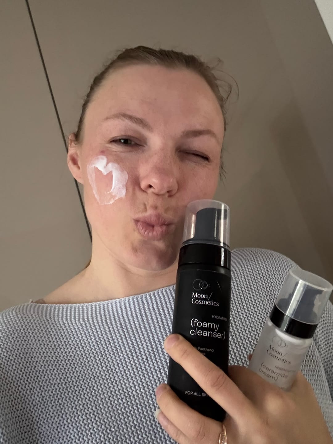 Customer photo review of Drėkinamasis veido kremas