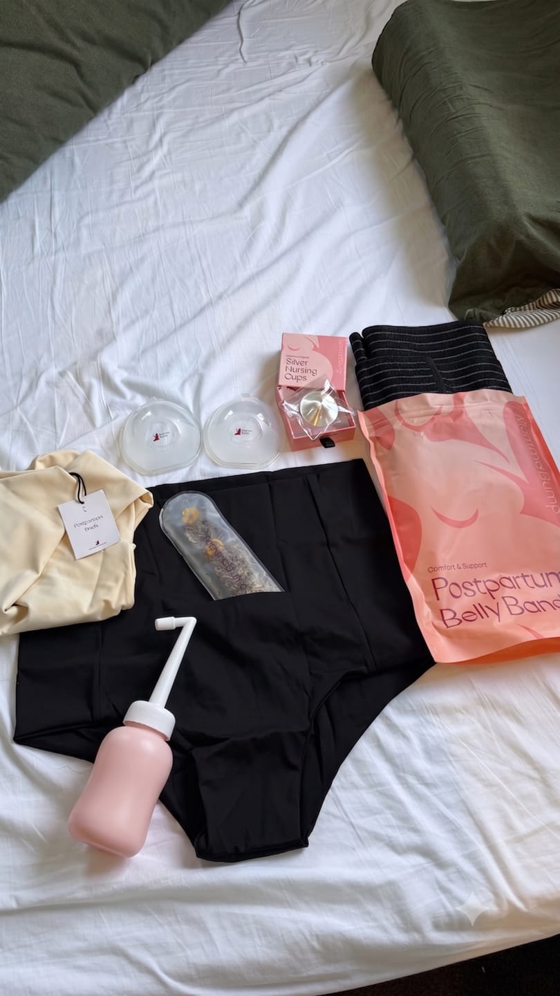 Customer photo review of Complete Postpartum Recovery Bundle
