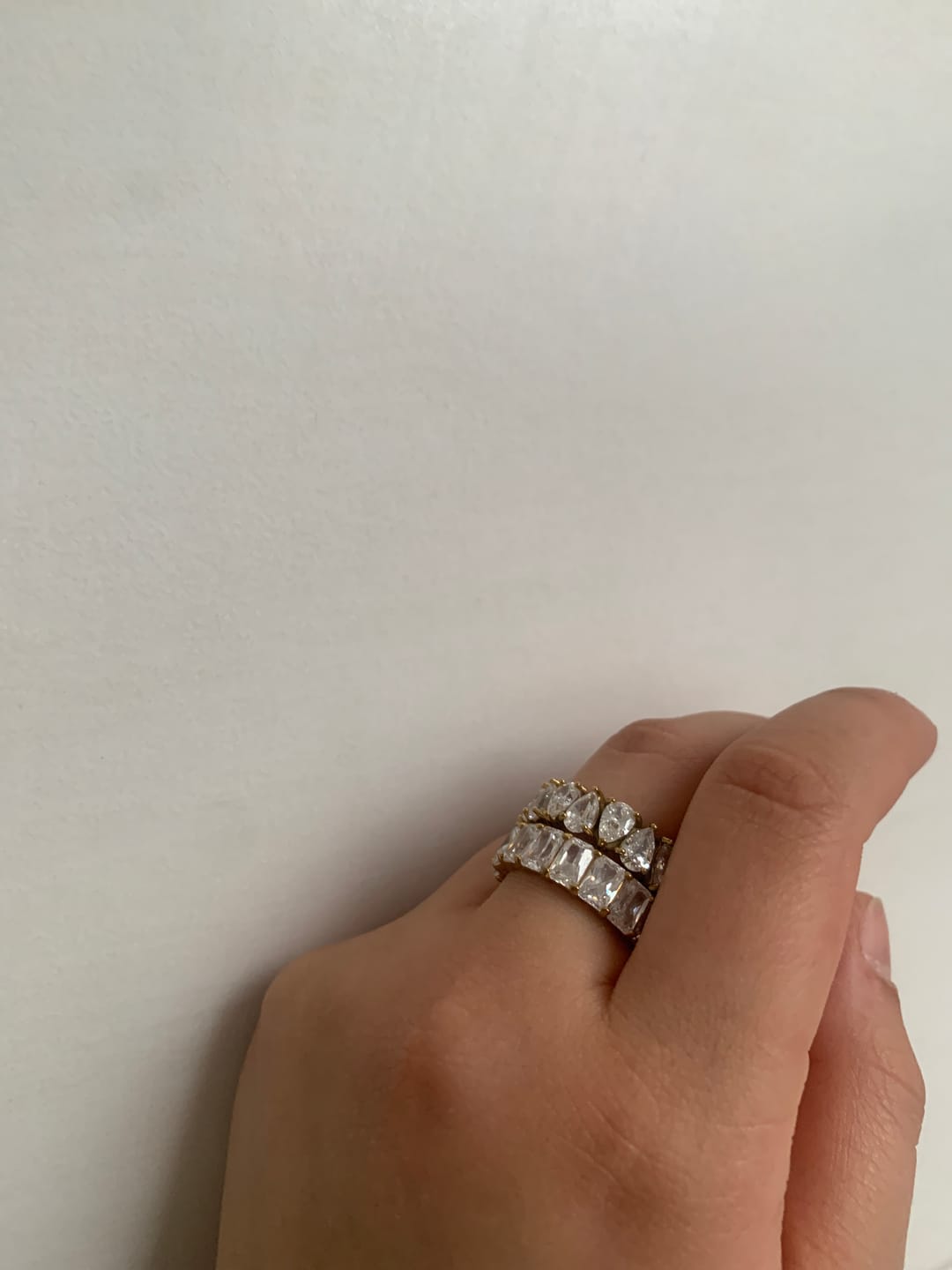 Customer photo review of Cube Stones Ring | 18K vergoldet